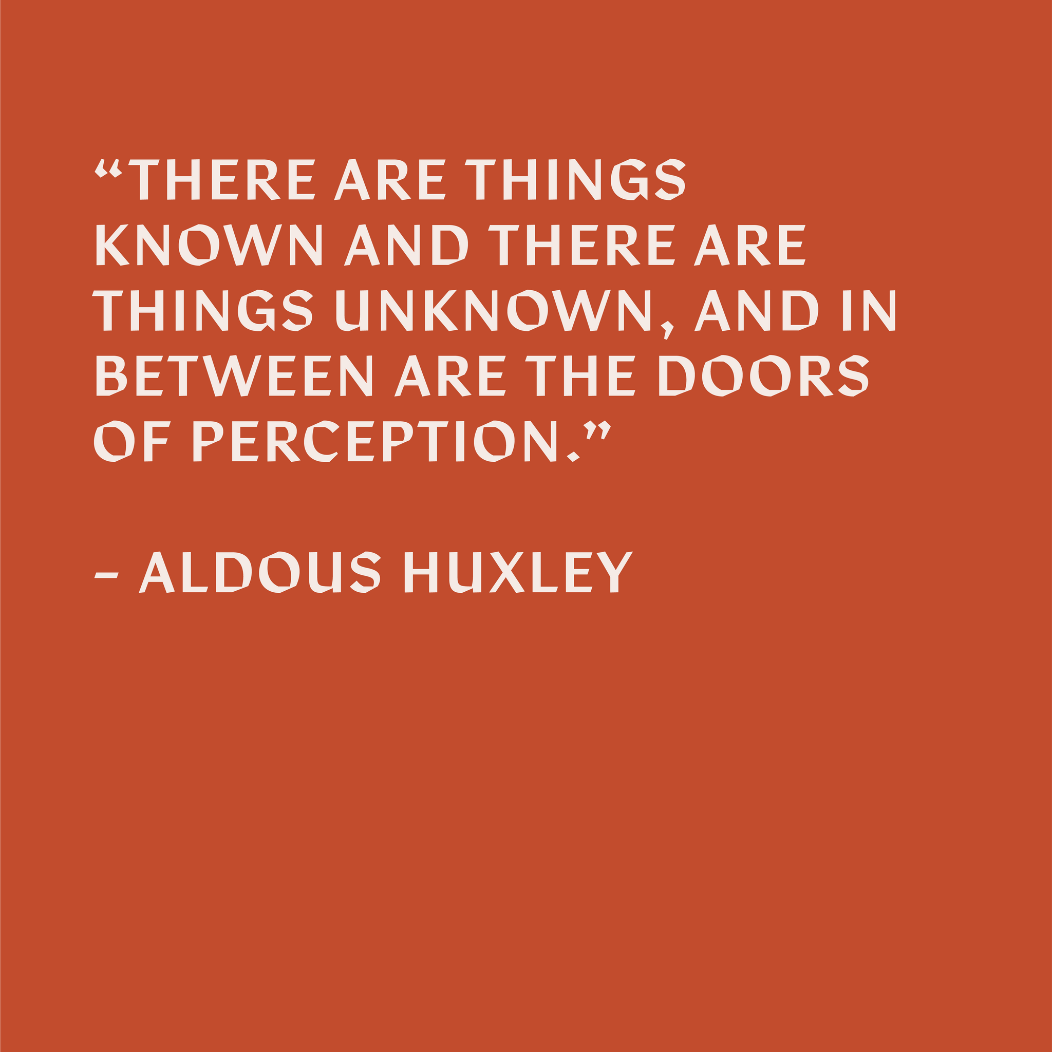 The Doors Of Perception