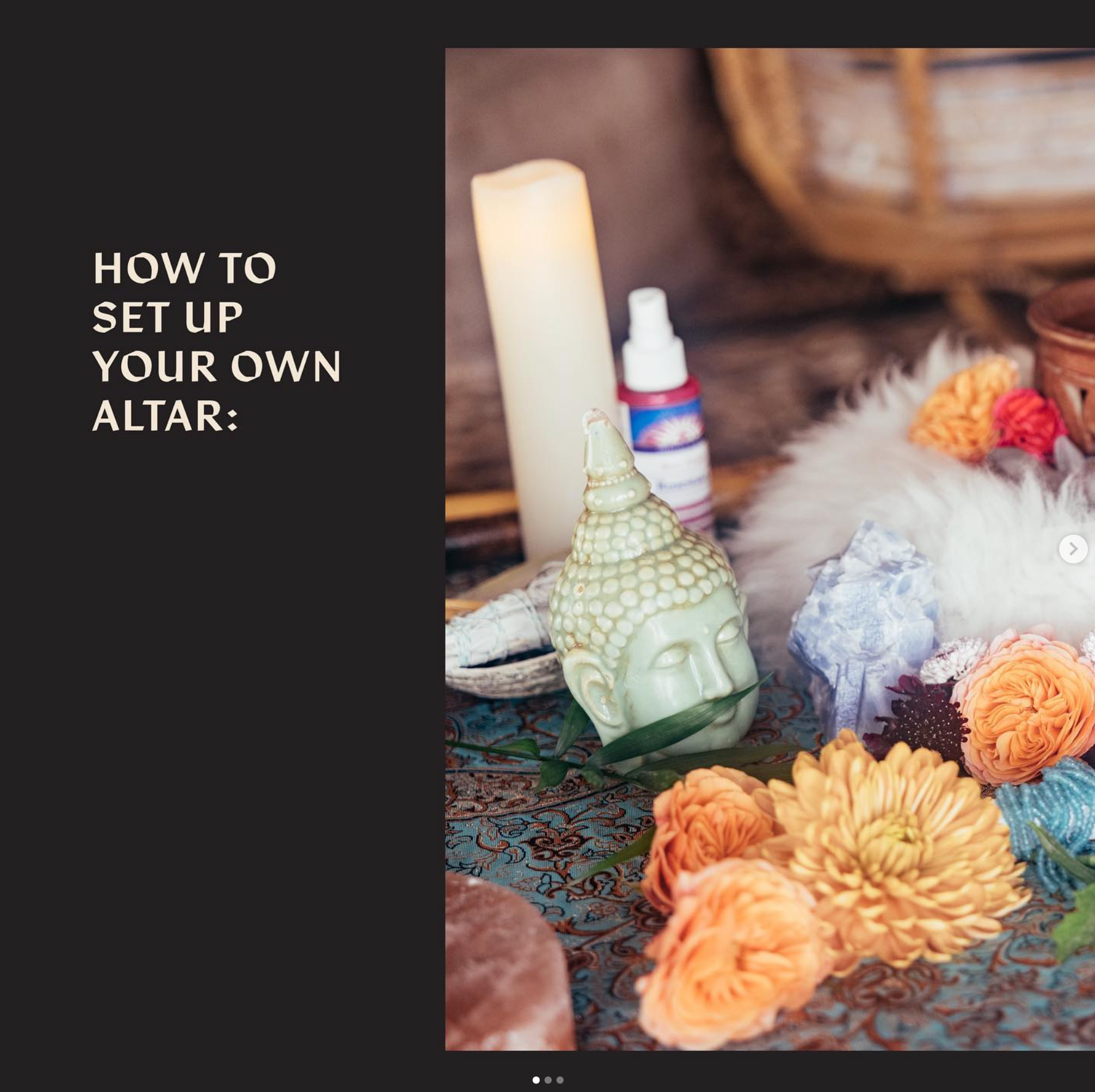 Set up your Altar